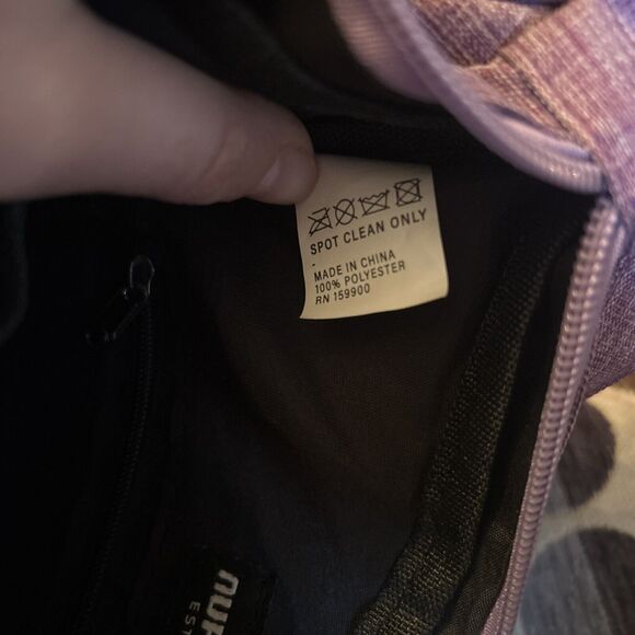 Nupouch Crossbody Anti-theft Bag Adjustable Strap Lilac Purple Preowned Good - Picture 7 of 8